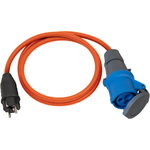 Adapter cable IP44 1,5m orange H07RN-F 3G2.5, CEE 230V/16A, Brennenstuhl