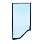 Door glass, left hand, VOLVO wheeled loader, CVA