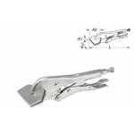 Leveä- ja litteäleukaiset lukituspihdit, 250 mm, KS Tools