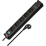 Bremounta 5-Way Power Strip with 2× USB-C, Switch, 3 m Cable black, Brennenstuhl