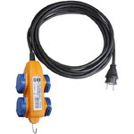 extension cable 10m 4VDE RN 3G1,5, black, Brennenstuhl
