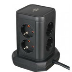 Socket Tower 8-fold in 45° arrangement H05VV-F 3G1.5mm² IP20, Brennenstuhl