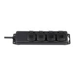 Extension socket IP44 4-way black 2m H07RN-F 3G1,5, Brennenstuhl