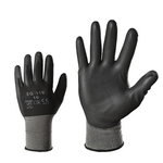 Gloves nylon, PU palm, black 7