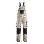 Bib-trousers Augsburg, light khaki/black 82C56, Mascot