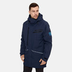Spring parka Marlo hooded, dark blue L, Huppa