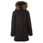 Winter parka children`s Vivian, dark gray 116, Huppa