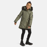 Winter parka children`s Vivian, dark green 122, Huppa