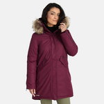 Naisten parkatakki  VIVIAN 1, viininpunainen M, Huppa