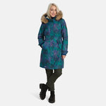 Winter jacket parka Vienna 1 hooded, petroleum green S, Huppa