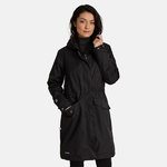 Sieviešu parka Minna, ar kapuci, melns 2XL, Huppa