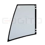 Door glass, upper, front LH tempered for HAMM, CVA