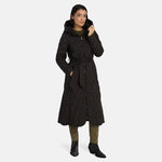 Winter women's hooded coat Alma 1, black XL, Huppa
