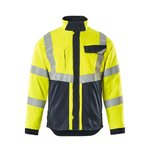 Biel HI-VIz multisafe work jacket, yellow/dark navy, L, Mascot