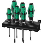 Skrūvgriežu komplekts 367/6 TORX® BO, Wera