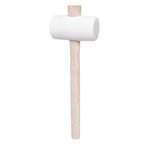 Rubber hammer white 500g, KS Tools