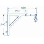 Konks konsooliga 0,5T, tõstukile 206-M, OMCN