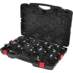 Turbo system pressure tester kit with stepped adaptor, KS Tools