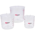Measuring cup set, 3 pcs, KS Tools
