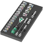 Putu ieliktnis ar 8000 B Zyklop 3/8´´ muciņu komplektu 23 ga, Wera