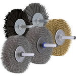 Wheel brush RBU Steel 20x4x6mm 0,2mm, Pferd