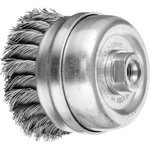 Cup brush knotted TBG Steel 80x25xM14 0,5mm, Pferd
