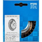Bevel brush knotted KBG Steel 100x13xM14 0,5mm, Pferd