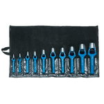 set of arc punches 10pcs 3-25mm 570303, Gedore