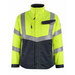 Hi.vis. jacket Oxford yellow/dark navy 2XL, Mascot