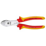 VDE Power side cutter with VDE insulating sleeves 180 mm, Gedore