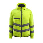 Hi. vis winterjacket Dartford, yellow/dark navy L, Mascot