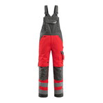 Bib&Brace Newcastle HI-VIz red/dark anthracite 76C58, Mascot