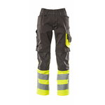 Pants with kneepad pockets 15679, hi-viz CL1, d. anth/yellow 82C52, Mascot