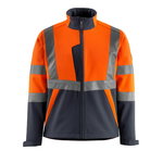 Hi-vis softshell jaka Kiama, oranža/tumši zila, XL, Mascot