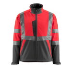 High-Visibility softshell Kiama red/dark anthracite M, Mascot