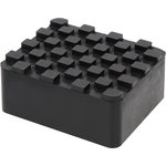 Rubber support  for lifting platforms 120x120x50mm Nr18, KS Tools