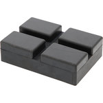 Rubber support  for lifting platforms Rotary 128x89x35mm Nr42, KS Tools