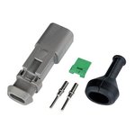 Socket with boot, Deutsch 2-pin (0.5-1.5mm2) DT series, OTHER