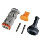 Connector with boot Deutsch 2-pin (0.5-1.5mm2) DT series, OTHER