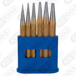 Pin punch set, 6 pcs in plastic stands, KS Tools