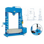 el. hydraulic press 100T, piston stroke 310mm, OMCN