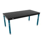 Welding table Basic 2000x1000mm,legs on wheels, steel (holes, GPPH S.C.