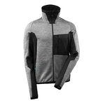 Fleece Jumper with zipper Advanced 17103 grey flecked/black L, Mascot