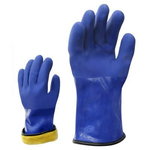 Gloves, PVC rubber with warm acrylic lining, 10