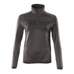 Fleece Jumper with half zip, ladies, dark anthracite/black M, Mascot