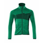 Fleece Jumper with zipper Accelerate, light green/green S, Mascot