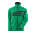 Knitted jumper with zipper Accelerate, green 2XL, Mascot