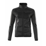 Fleece jumper with zipper Accelerate ladies, dark grey/black 2XL, Mascot