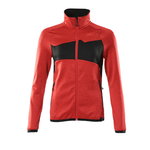 Fleece jumper with zipper Accelerate ladies, red/black S, Mascot