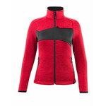 Knitted jumper with zipper Accelerate, women, red L, Mascot